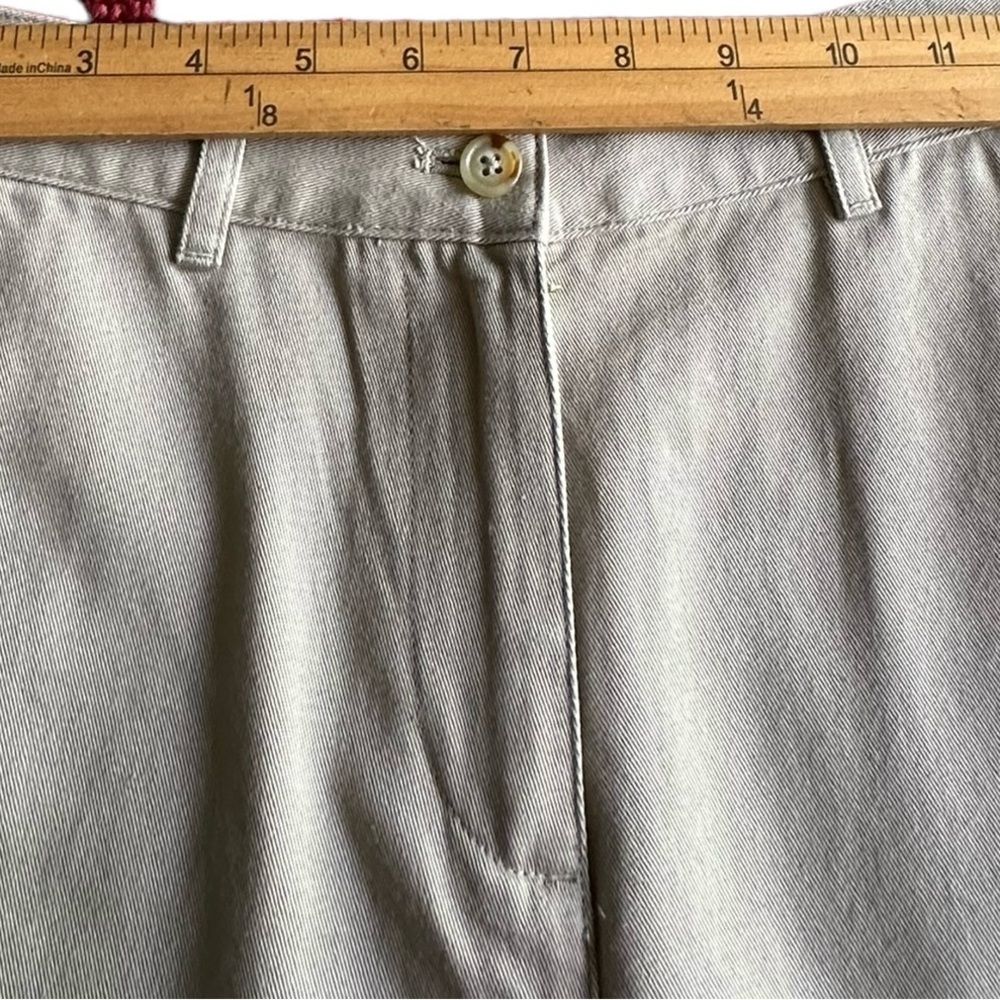 Lauren Ralph Lauren | Womens Size 2P Kakhi Gold Buttons High Rise Bermuda Shorts - Picture 9 of 15